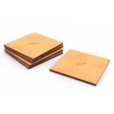 SOCLES CARRES OLD WORLD 60 MM EN MDF