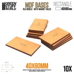 SOCLES RECTANGULAIRES OLD WORLD 40X60MM EN MDF