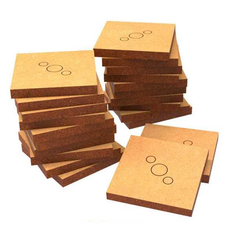 Socles CARRÉS 25 mm en MDF
