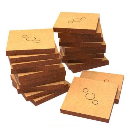 Socles CARRÉS 25 mm en MDF