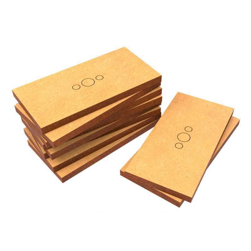 Socles RECTANGULAIRES 25x50mm en MDF
