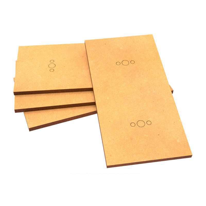 Socles RECTANGULAIRES 100x50mm en MDF