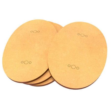 Socles OVALES AOS 105x70mm en MDF