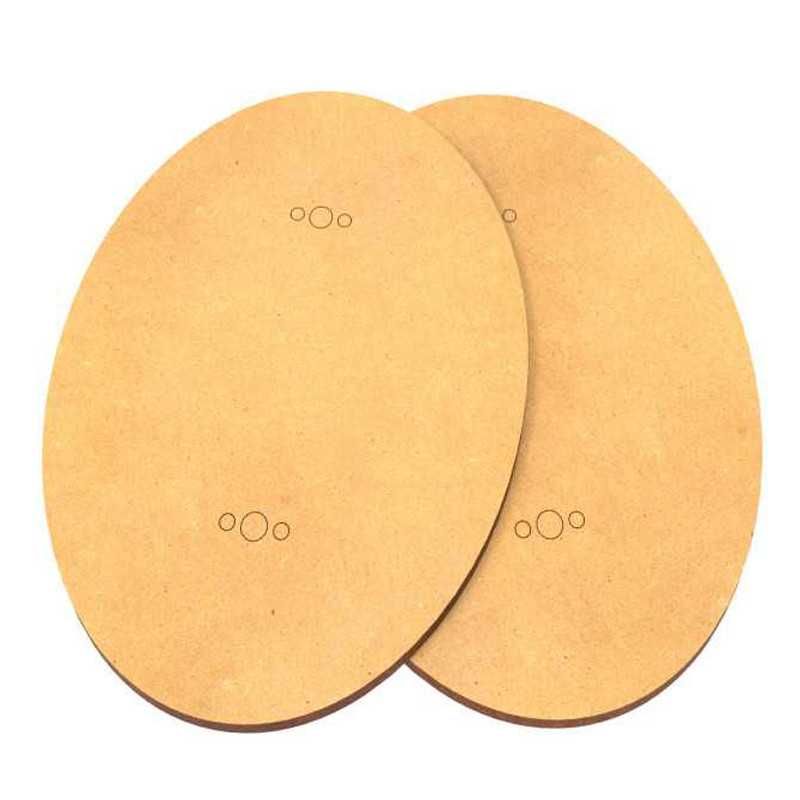 Socles OVALES 92x120mm en MDF