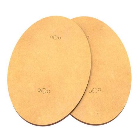 Socles OVALES 92x120mm en MDF