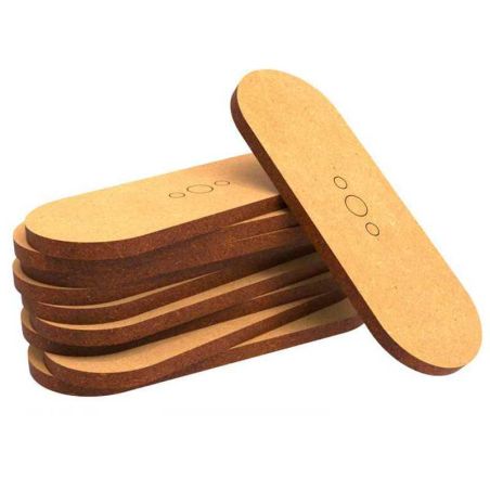Socles OVALES 25x70mm en MDF