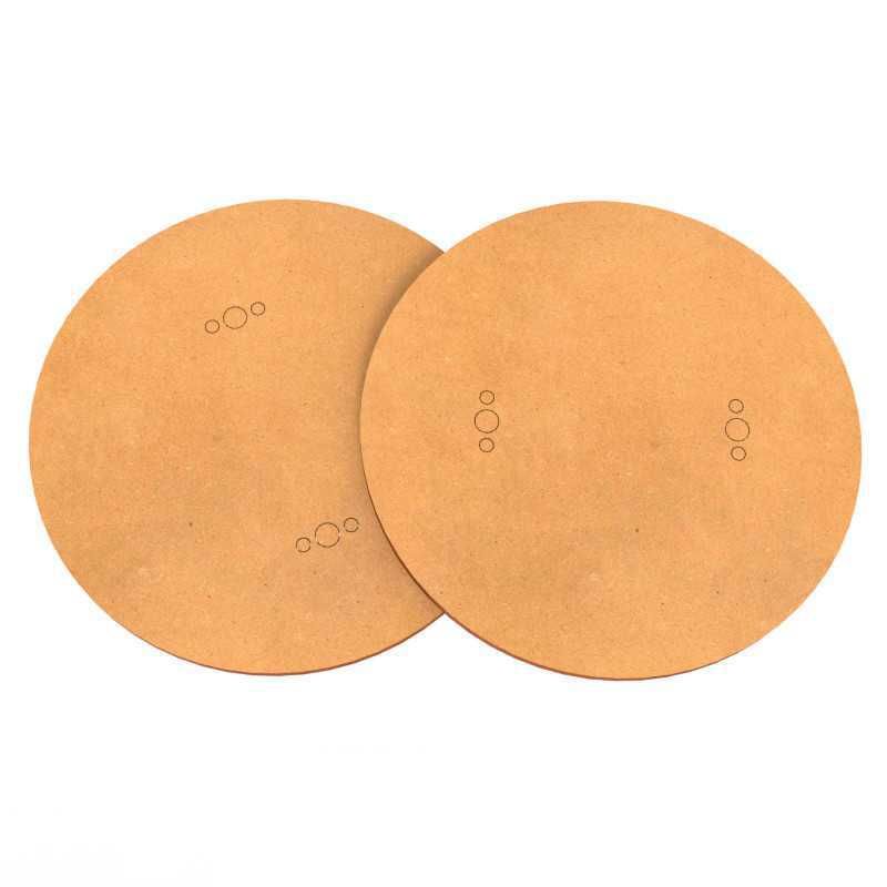Socles Ronde 100mm en MDF bois
