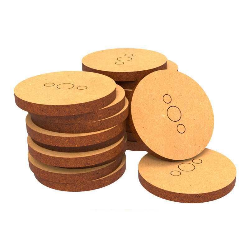 Socles ROND 28,5 mm en MDF
