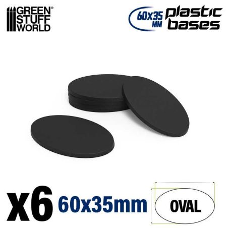 Socles Plastiques Ovale 60x35mm AOS