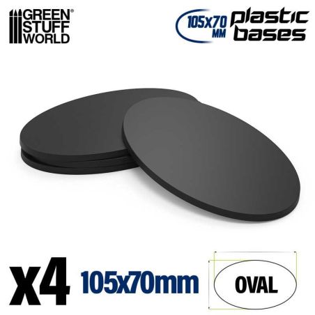 Socles Plastiques Ovale 105x70mm AOS
