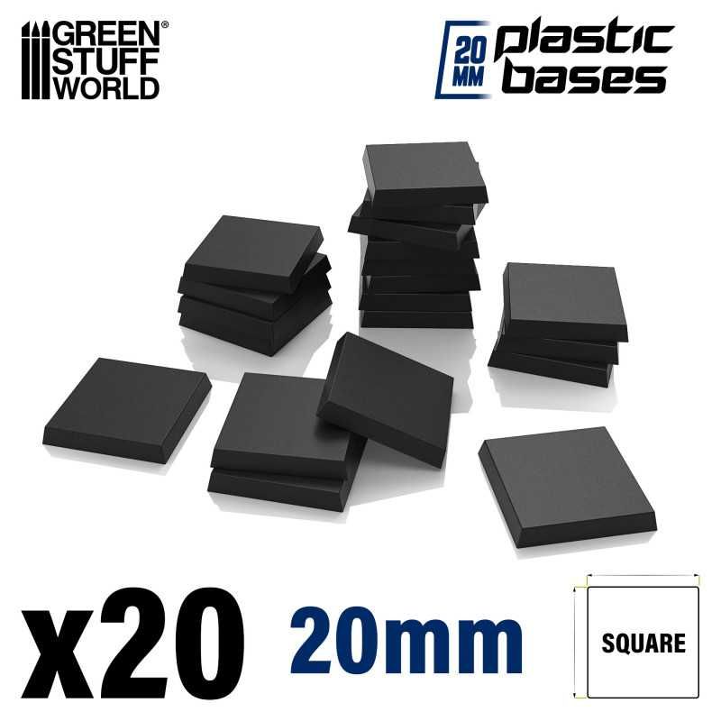 Socles CARRÉS 20x20 mm en Plastique