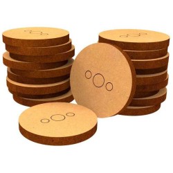 Socles ROND 27 mm en MDF (Legion)