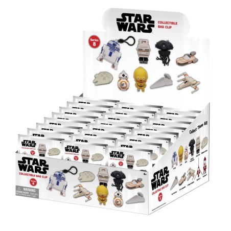 STAR WARS - Power of Force - 3D Foam Bag Clip (Display 24 Pcs) 