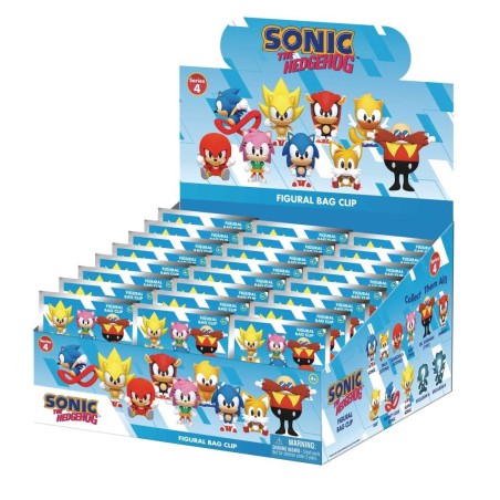 SONIC - Series 4 - 3D Foam Bag Clip (Display 24 Pcs) 