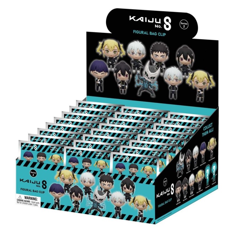 KAIJU NO. 8 - Series 2 - 3D Foam Bag Clip (Display 24 Pcs) 
