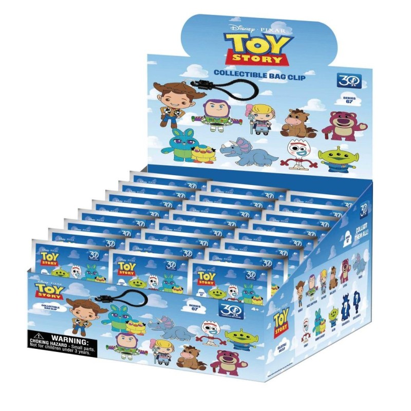 TOY STORY - Series 67 - 3D Foam Bag Clip (Display 24 Pcs) 