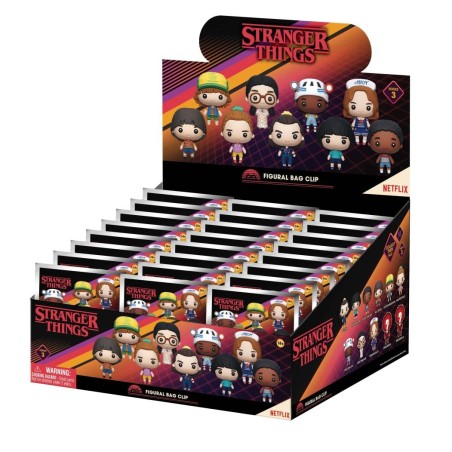 STRANGER THINGS - Series 3 - 3D Foam Bag Clip (Display 24 Pcs) 