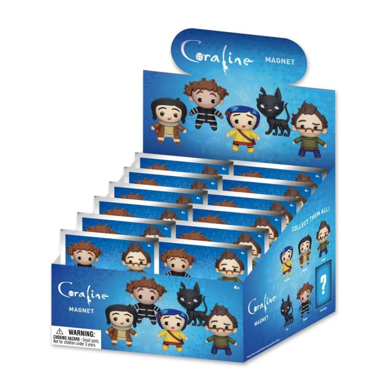 CORALINE - Series 1 - 3D Foam Magnets in blind bags (Display 12 Pcs) 