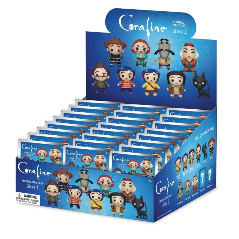 CORALINE - Series 1 - 3D Foam Bag Clip (Display 24 Pcs) 