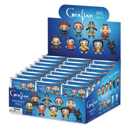 CORALINE - Series 1 - 3D Foam Bag Clip (Display 24 Pcs) 