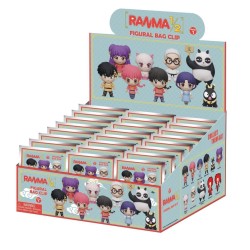 RANMA 1/2 - Series 1 - 3D Foam Bag Clip (Display 24 Pcs) 