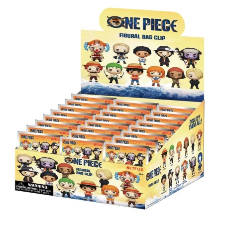 ONE PIECE - Series 1 - 3D Foam Bag Clip (Display 24 Pcs) 