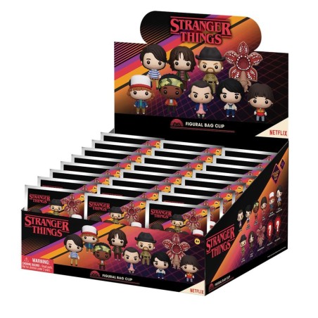 STRANGER THINGS - Series 1 - 3D Foam Bag Clip (Display 24 Pcs) 