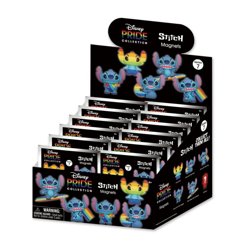STITCH - Serie 7 - 3D Foam Magnets in blind bags (Display 12 Pcs) 