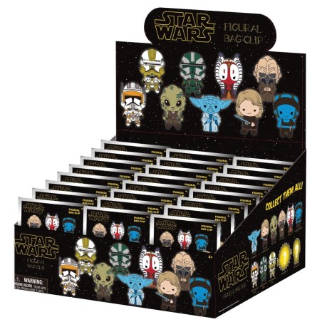 STAR WARS 3 - Series 1 - 3D Foam Bag Clip (Display 24 Pcs) 