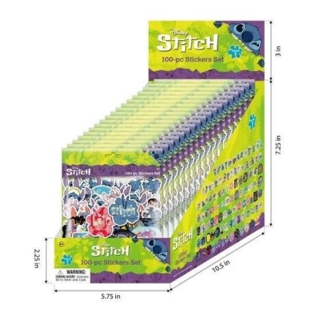 LILO & STITCH - 100 stickers set (Display of 20) 