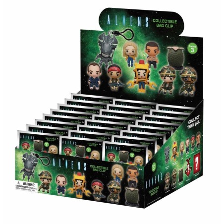 ALIENS - Series 3 - 3D Foam Bag Clip (Display 24 Pcs) 
