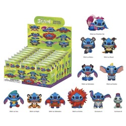 STITCH IN COSTUME - Series 1 - 3D Foam Bag Clip (Display 24 Pcs) 