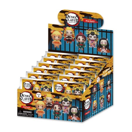 DEMON SLAYER -Serie 4 - 3D Foam Magnets in blind bags (Display 12 Pcs) 