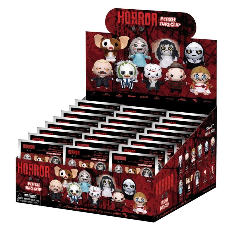 HORROR - Plush Bag Clip (Display 24 Pcs) 