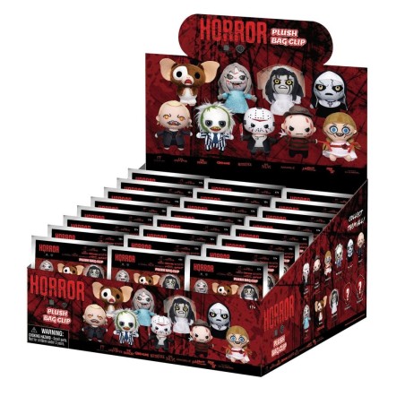 HORROR - Plush Bag Clip (Display 24 Pcs) 