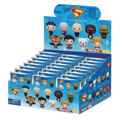 SUPERMAN LEGACY - Series 1 - 3D Foam Bag Clip (Display 24 Pcs) 