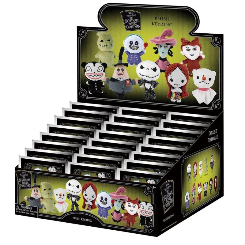NIGHTMARE BEFORE CHRISTMAS - Plush Bag Clip (Display 24 Pcs) 
