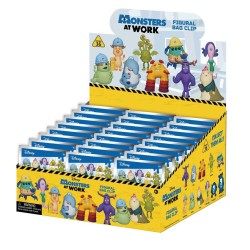MONSTERS AT WORK - Series 36 - 3D Foam Bag Clip (Display 24 Pcs) 