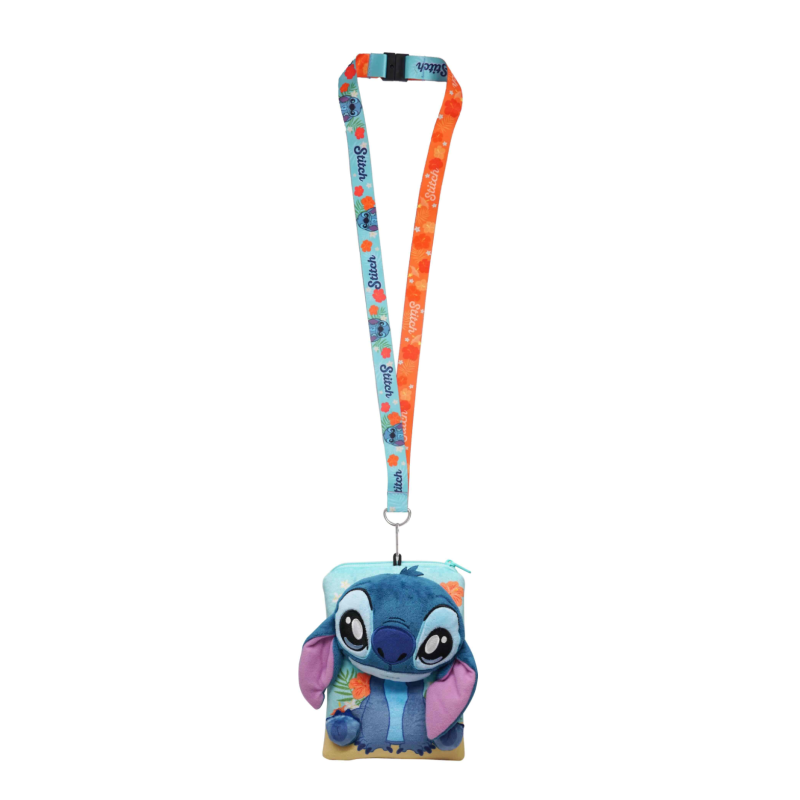 DISNEY - Stitch Sitting "Deluxe" - Lanyard with pouch card holder 