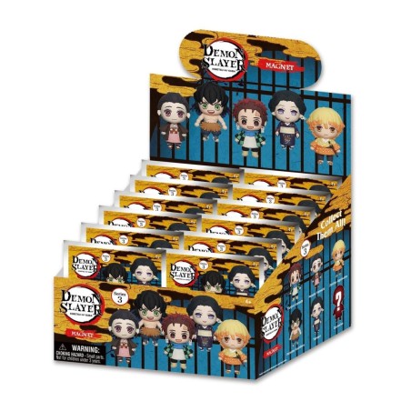 DEMON SLAYER -Serie 3 - 3D Foam Magnets in blind bags (Display 12 Pcs) 