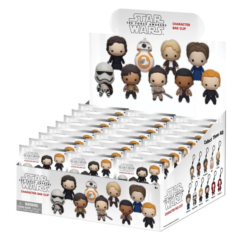 STAR WARS - 3D Foam Bag Clip (Display 24 Pcs) 