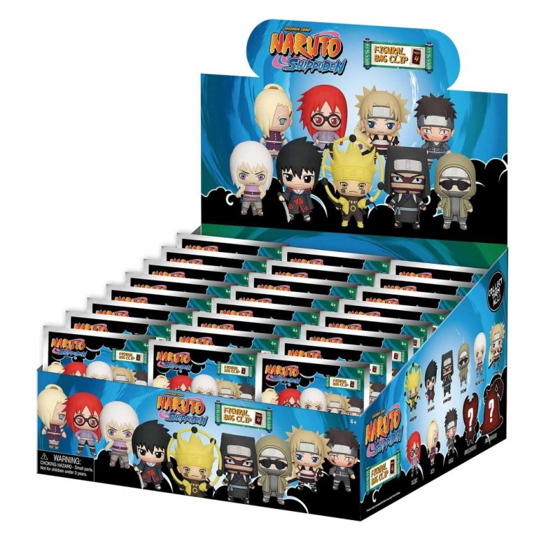 NARUTO SHIPPUDEN - Series 4 - 3D Foam Bag Clip (Display 24 Pcs) 