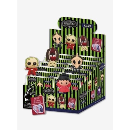 BEETLEJUICE - Series 1 -3D Foam Magnets in blind bags (Display 12 Pcs) 