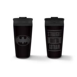 BATMAN - Straight Outta Gotham - Mug de voyage métal 450ml 