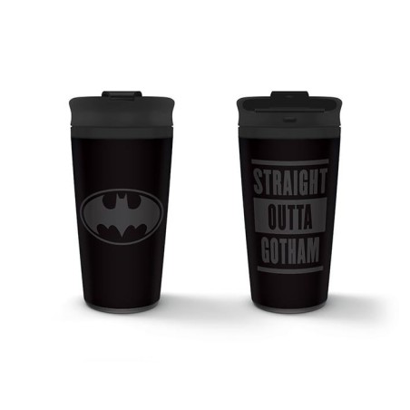 BATMAN - Metal Travel Mug 450 ml - Straight Outta Gotham 