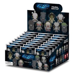 ALIENS vs PREDATOR - 3D Foam Bag Clip (Display 24 Pcs) 