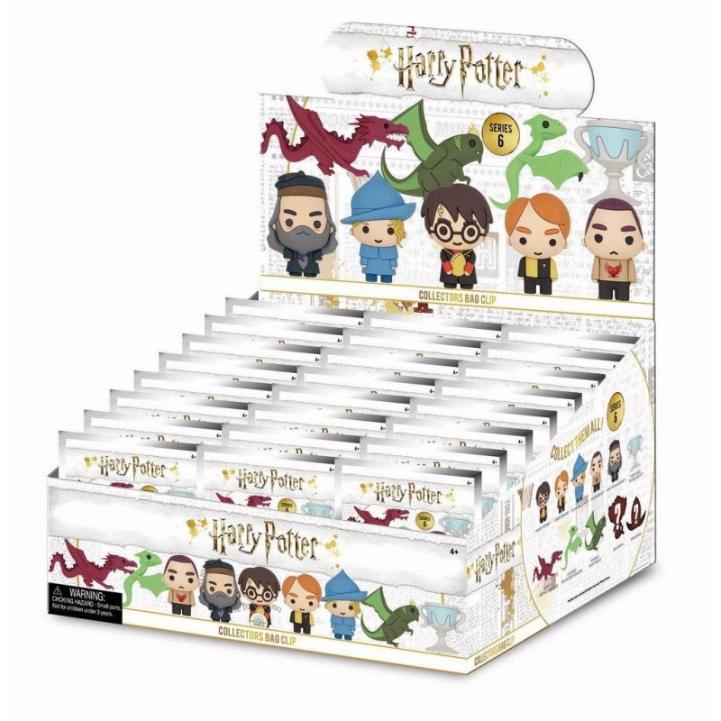 HARRY POTTER - Series 6 - 3D Foam Bag Clip (Display 24 Pcs) 