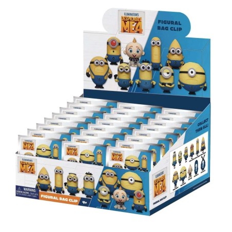 DESPICABLE ME 4 - Series 1 - 3D Foam Bag Clip (Display 24 Pcs) 