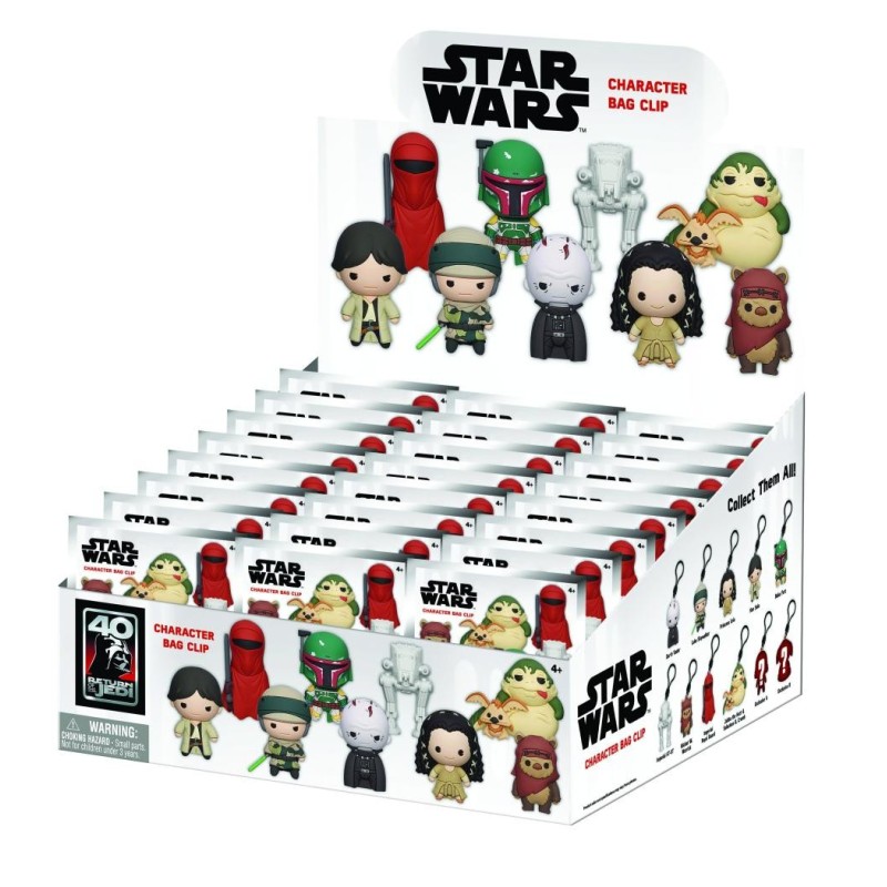 STAR WARS - Return of the Jedi - 3D Foam Bag Clip (Display 24 Pcs) 