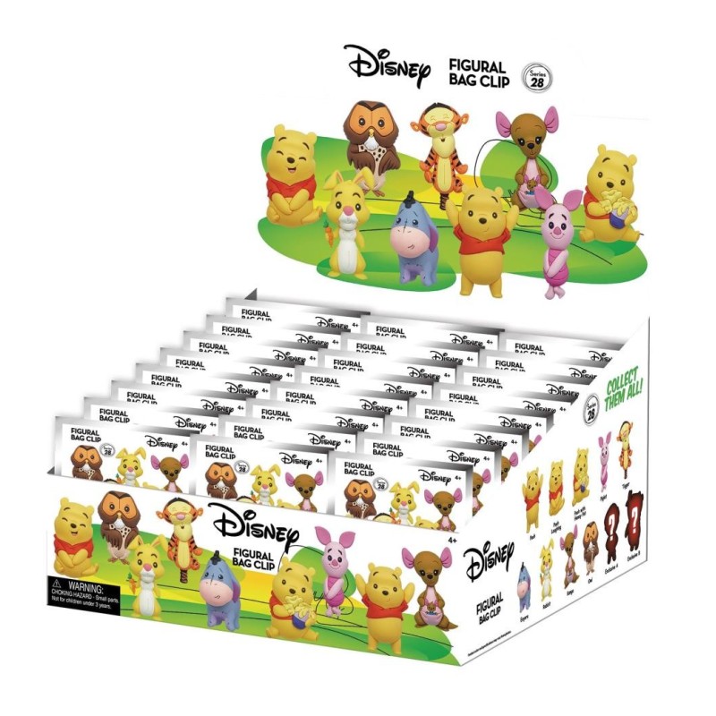 DISNEY - Winnie the Pooh - 3D Foam Bag Clip (Display 24 Pcs) 